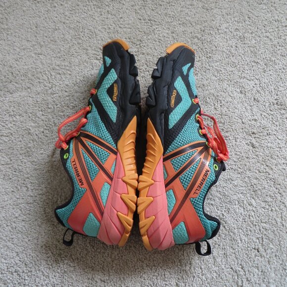 Merrell mqm flex womens hiking shoes size 8 blue/pink/orange mulitcolor #J12336 - Picture 8 of 10